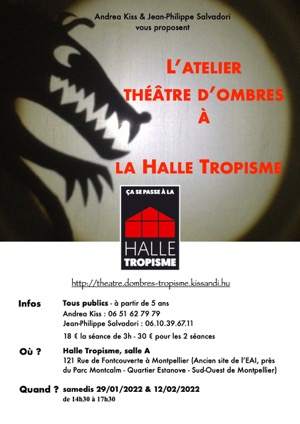 The Shadow Theater workshop at Tropisme, Montpellier